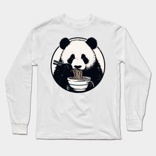 Ramen Panda Long Sleeve T-Shirt